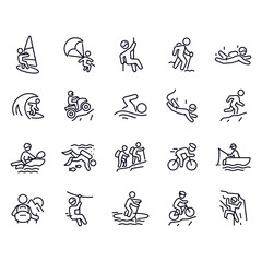 Outdoor Recreation icons vector design