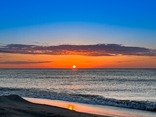 Lever de soleil à Canet en Roussillon
