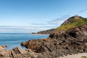 St Nicholas' Chapel and Lighthouse, Lantern Hill, Ilfracombe, Devon, UK