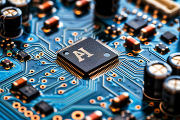 Fototapeta na wymiar fiber optics background, computer circuit board, electronic circuit board, Artificial intelligence, Artificial intelligence circuit board, robot