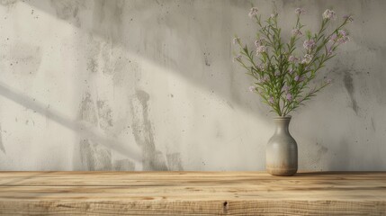 layout on a wooden table which creates a rustic and organic backdrop. Natural textures such as wood and flower branches - obrazy, fototapety, plakaty