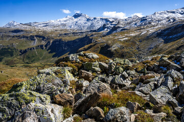 Fototapeta na wymiar High Tauern mountain range in Austria