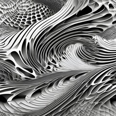 Illusion pattern black and white