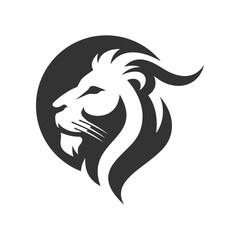 King Lion Head Logo Template, Lion Strong Logo Golden Royal Premium Elegant Design