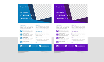 a bundle of 3 templates of different colors a4 flyer template, modern business flyer template, abstract business flyer and creative design, perfect for creative professional business
