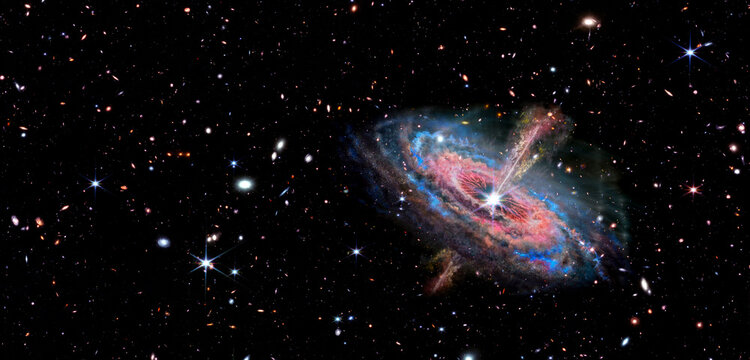 quasar in a star field