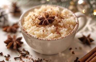 cinnamon brown rice pudding a typical meal on christmas day