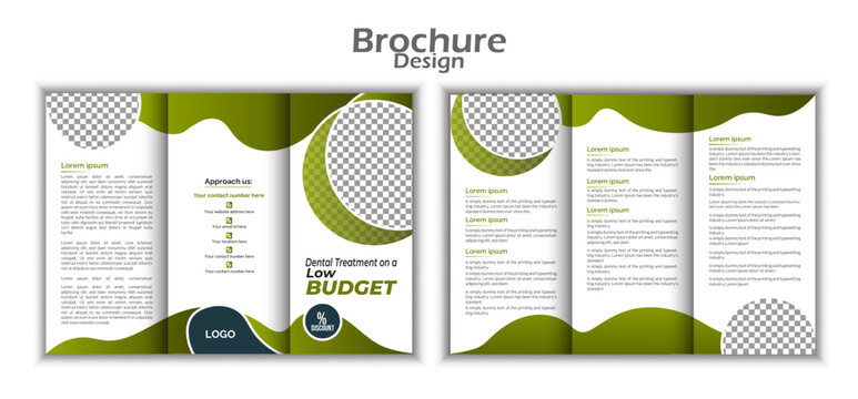 elegant bie fold brochure design template.