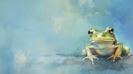 Abstract frog art background - obrazy, fototapety, plakaty