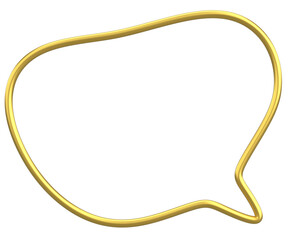 Speech Bubble. Text Box. 3D Illustration.