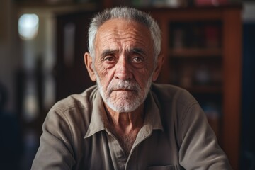 Portrait of a senior man in the nursing home