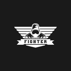 Fighter logo design