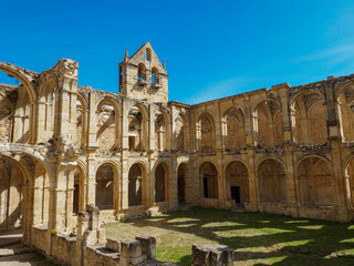 St. Mary's of Rioseco was one of the most important Cistercian monasteries in the north of Burgos, Spain © Ancoay