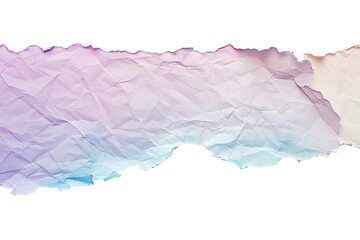 Ripped paper tear from notebook or sheet isolated on transparent png background, cutout paper, blank note piece.