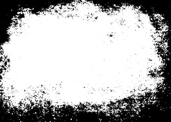 Grunge border texture background. Abstract frame overlay. PNG graphic illustration with transparent background.