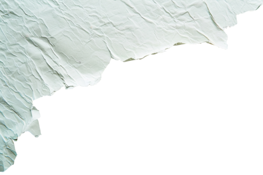 Ripped paper tear from notebook or sheet isolated on transparent png background, cutout paper, blank note piece.