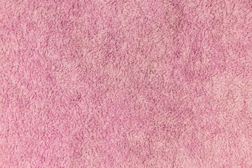 Pink fabric texture. Terry background.