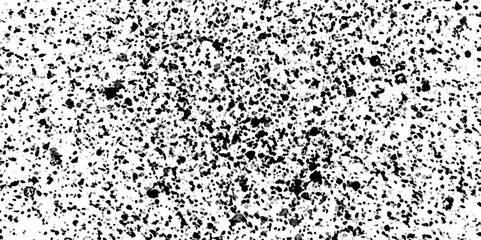 Grunge overlay layer. Abstract black and white vector background. Monochrome vintage surface with dirty pattern in cracks, spots, dots. Old painted wall in dark horror style design