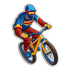 BMX Freestyle: Olympic Games cartoon Clip Art
