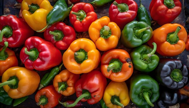 red and green peppers