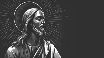 Jesus Christ in Prayer: An Illustration of Religious Faith Generative AI