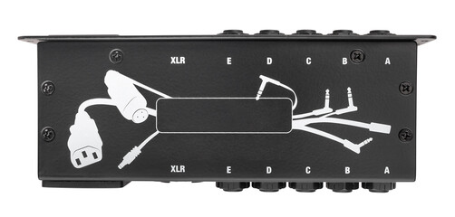 pedal board patchbay path isolated on white