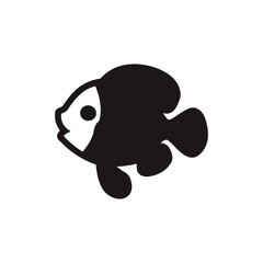 Fototapeta premium Clownfish vector silhouette