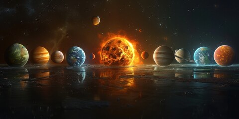 Planets The Solar System Line