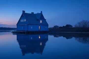 Obraz premium house on the lake