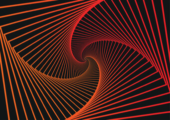 Wallpaper abstract illustration Red and Orange