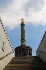 Stairs to Victory Column at the Großer Stern in Berlin, Germany - 736462511