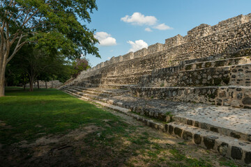 Fototapeta na wymiar Ciudad Maya de Edzná en Campeche, México.