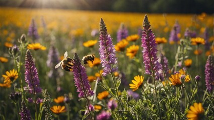 field of flowers