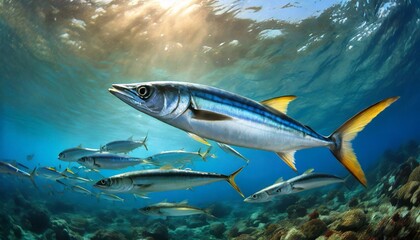 mackerel fish in the sea