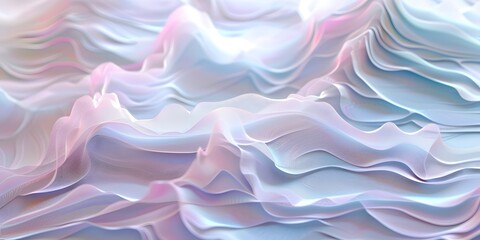 Obraz premium futuristic neurographic abstract background with amazing texture with 3D effects,delicate pastel tone,creative design concept for banners,promotional materials,presentations