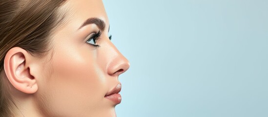 Obraz premium Consulting with an ENT specialist is important before rhinoplasty surgery to enhance both the appearance of the nose and breathing.