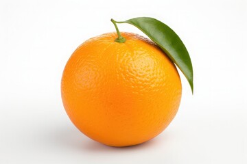 Ripe orange isolated on white background