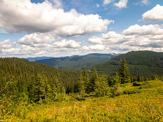 Mountain view on a sunny day