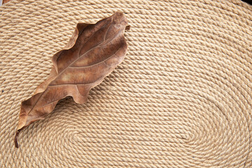 jute oval handmade carpet, eco-style