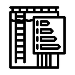water management efficient line icon vector illustration