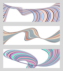 set of abstract backgrounds