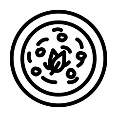 tom kha gai thai cuisine line icon vector illustration