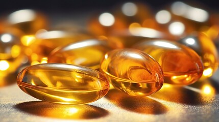 Golden Health Capsules: Omega-3 Boost