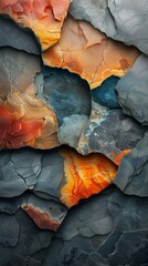 Vibrant Earth Tone Mineral Texture for Modern Art Generative AI