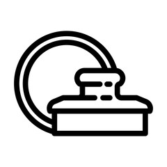 wax applicator hair salon line icon vector illustration