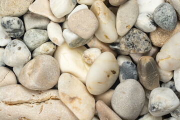 Fototapeta na wymiar Sea stones as a background.