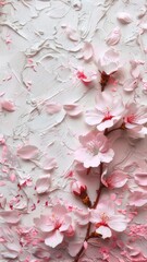 a cherry blossom texture background, adorned with spring sakura flowers in full bloom, creating a mesmerizing scene that evokes the essence of springtime.