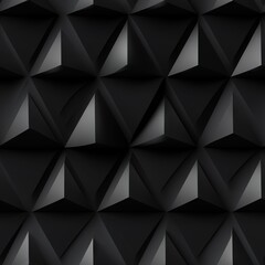 Fototapeta premium Dark black Geometric grid background Modern dark abstract texture seamless pattern
