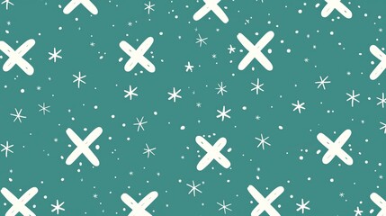  minimalist and elegant seamless background pattern, featuring an array of white plus symbols of varying sizes and opacities
