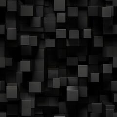 Dark black Geometric grid background Modern dark abstract texture seamless pattern